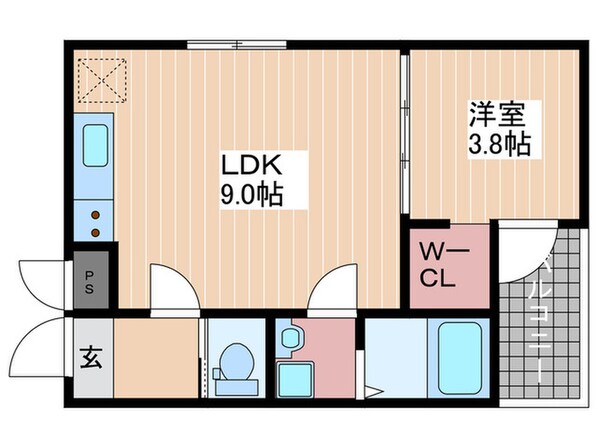 MOVE長束の物件間取画像